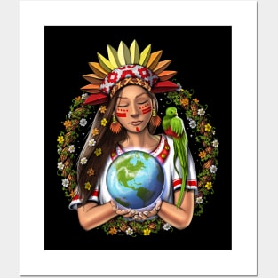 Aztec Warrior Goddess Posters and Art